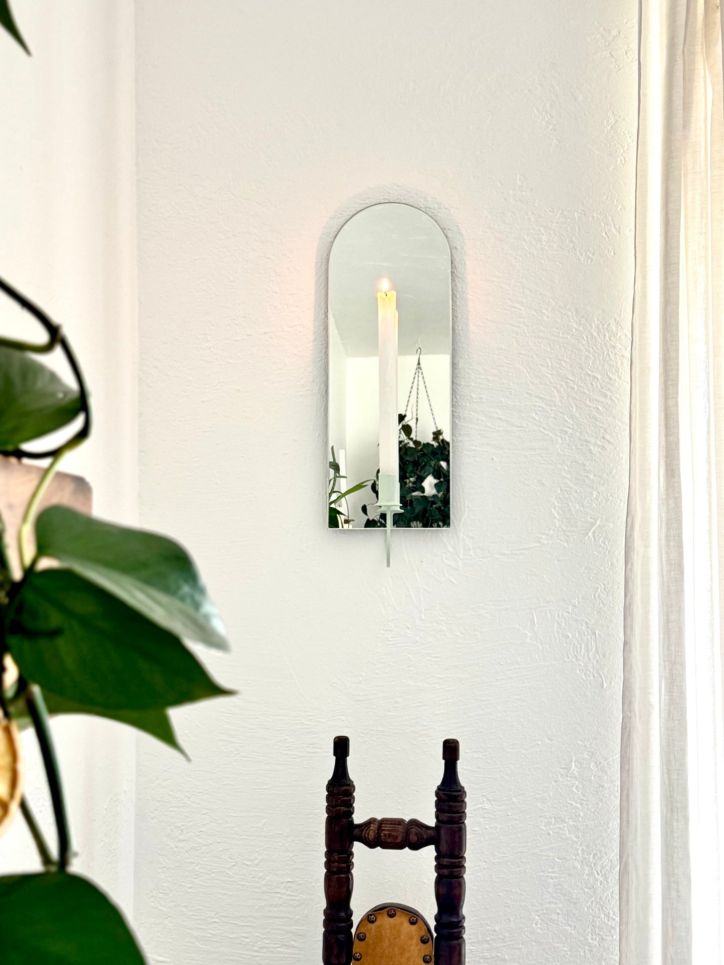 Arch Mirror Candle Sconce