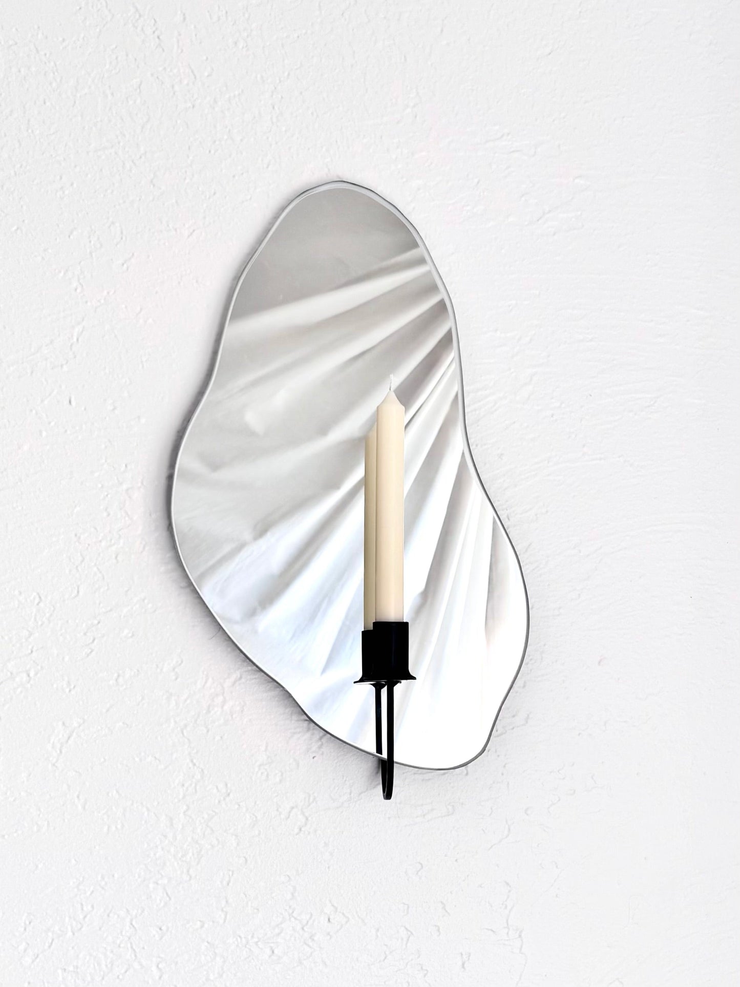 Shell Mirror Candle Sconce