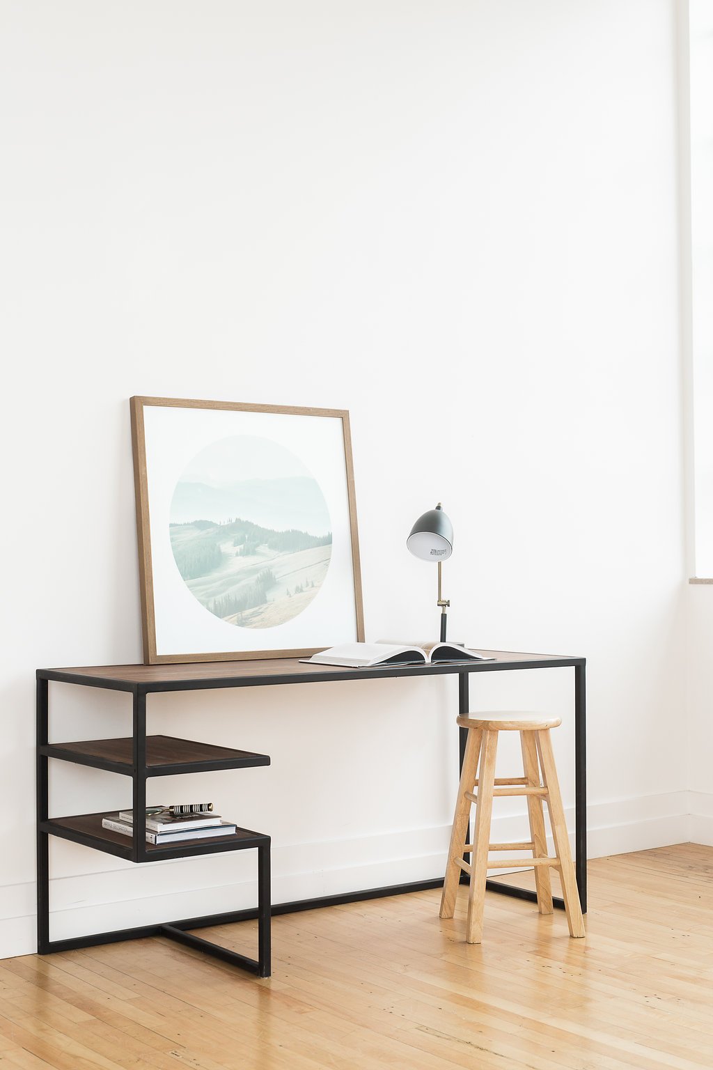 Dali Industrial-Style Handcrafted Desk