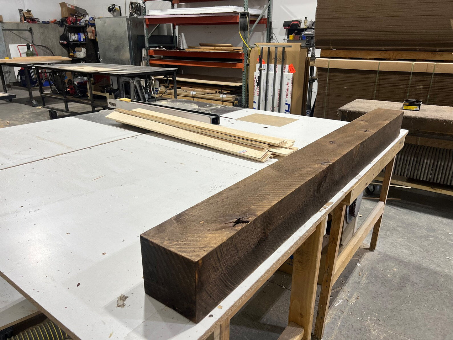 Hardwood Rustic Fireplace Mantel