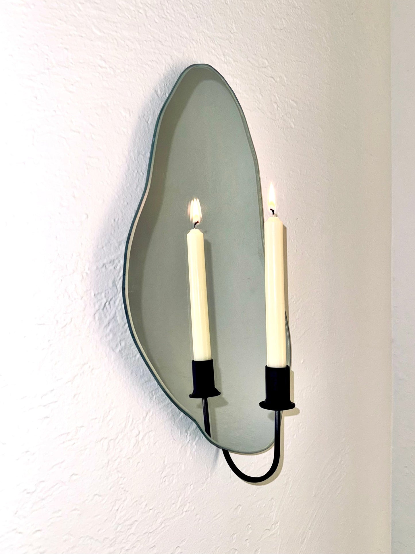 Shell Mirror Candle Sconce